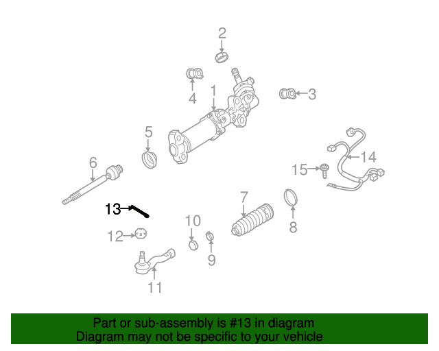 20022011 Mazda Outer Tie Rod Cotter Pin GG2M32281A