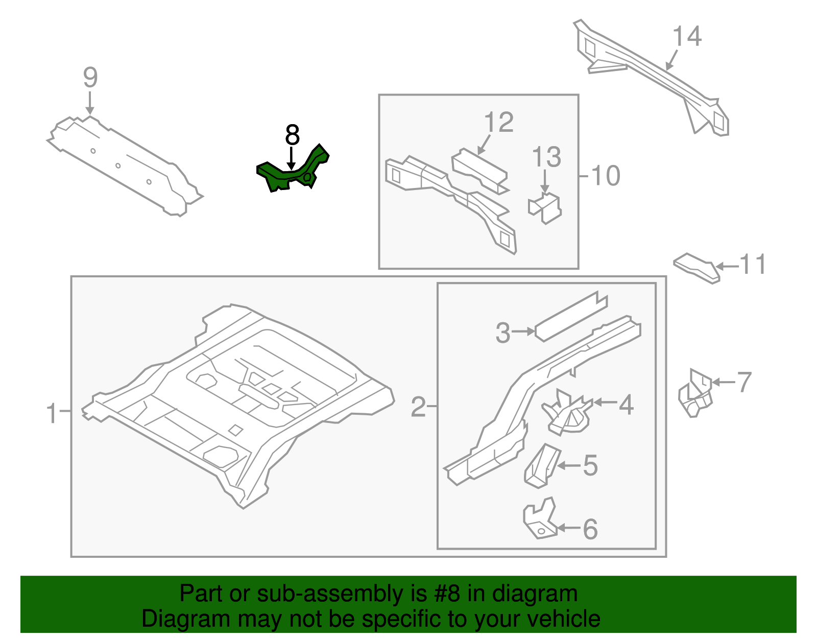 Seat Reinforced - Ford (YL8Z-78638A88-AA)