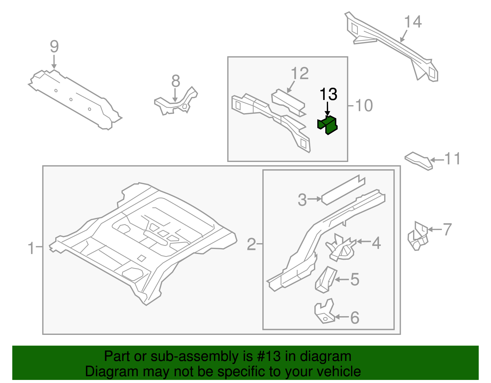 Bumper Bracket - Ford (YL8Z-17787-AA)