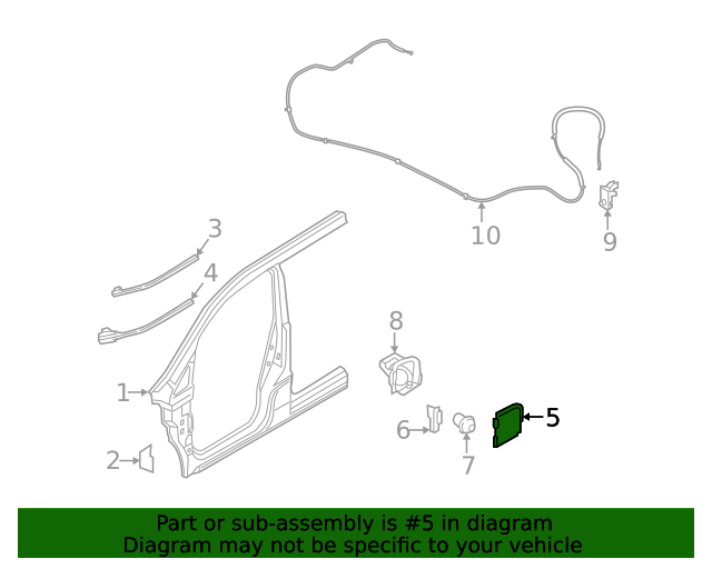 G88303LMMC Fuel Door 20132020 Nissan NV200 Conicelli Nissan Parts