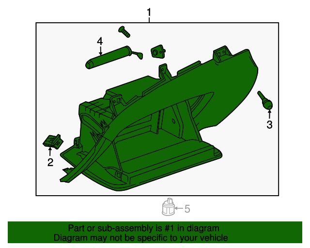 20152020 GM Glove Box Assembly 22883562