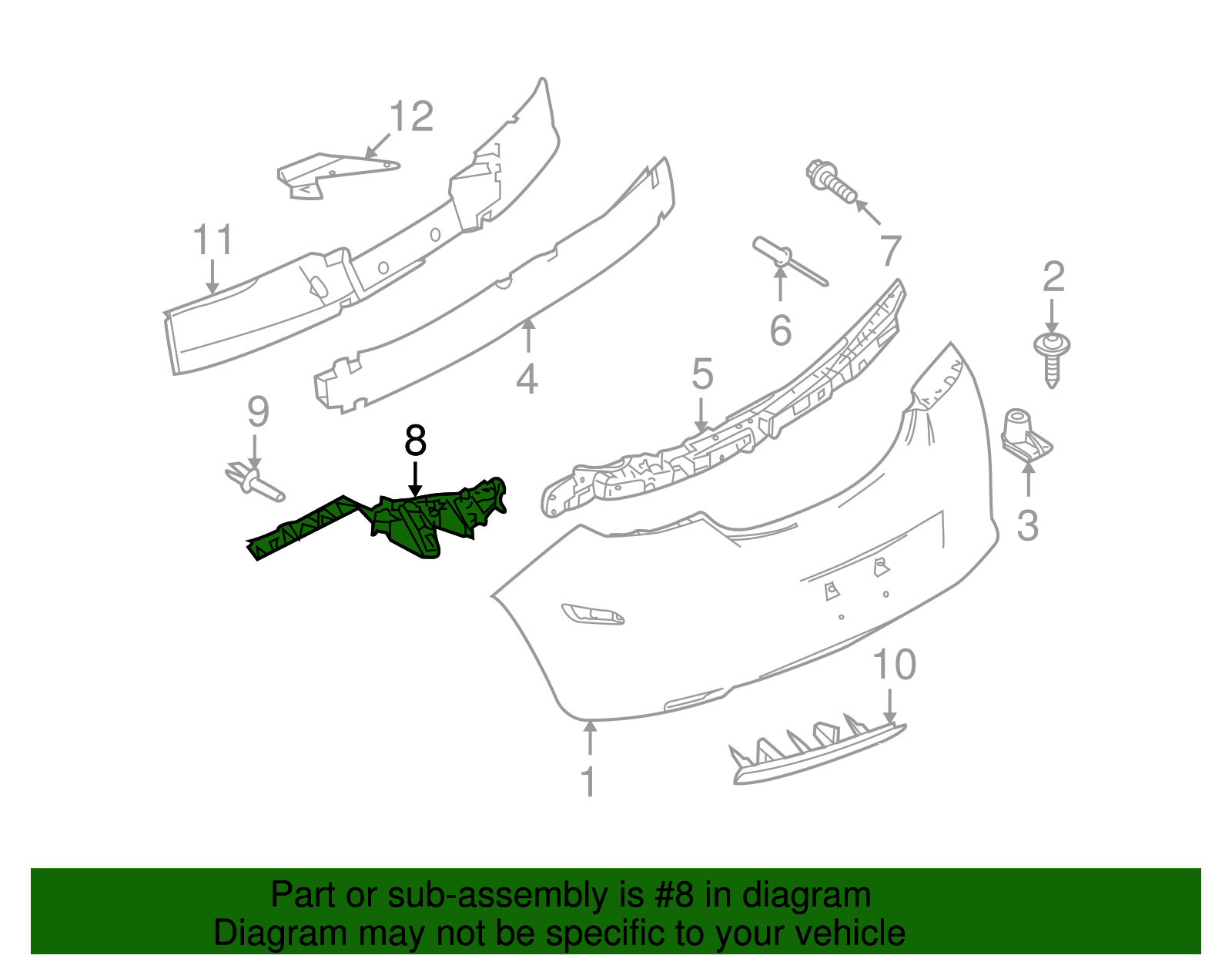 Guide, Rear Bpr Fascia Otr - GM (93357712)