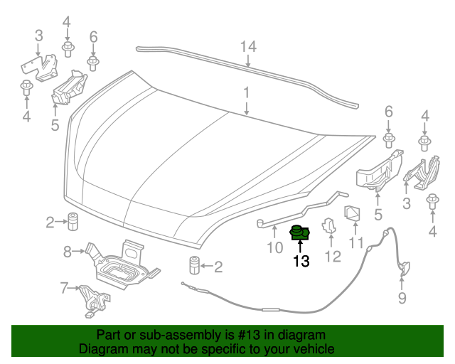 Ram CHRYSLER OEM 15-18 ProMaster City Hood-Support Rod Grommet 68259404AA Ram CHRYSLER OEM 15-18 ProMaster City Hood-Support Rod Grommet 68259404AA