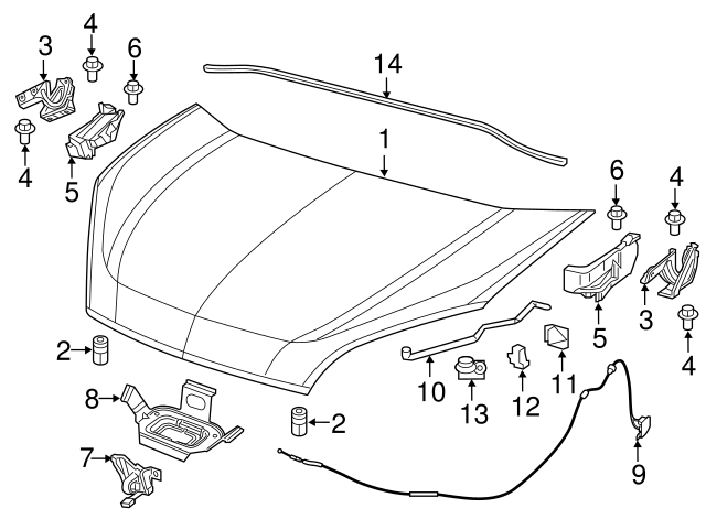 Ram CHRYSLER OEM 15-18 ProMaster City Hood-Support Rod Grommet 68259404AA Ram CHRYSLER OEM 15-18 ProMaster City Hood-Support Rod Grommet 68259404AA