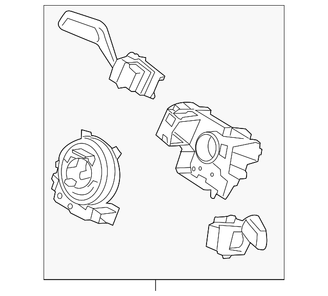 Housing Assembly Steering Column M2DZ3F791DB OEM Ford Parts