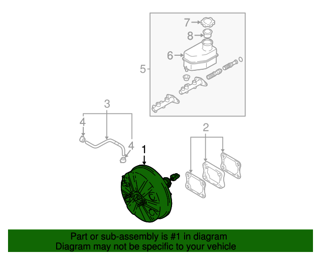 591102D300 Brake Booster 20002003 Hyundai Elantra Group 1 Auto Parts