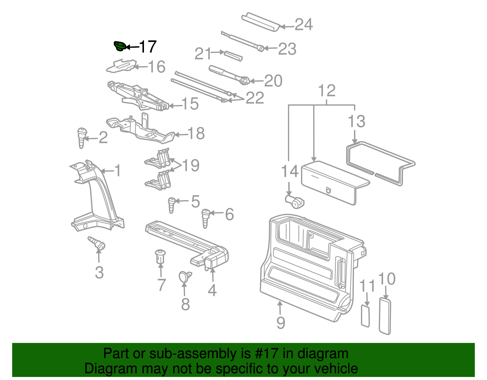 Multi-Purpose Nut - GM (11610188)