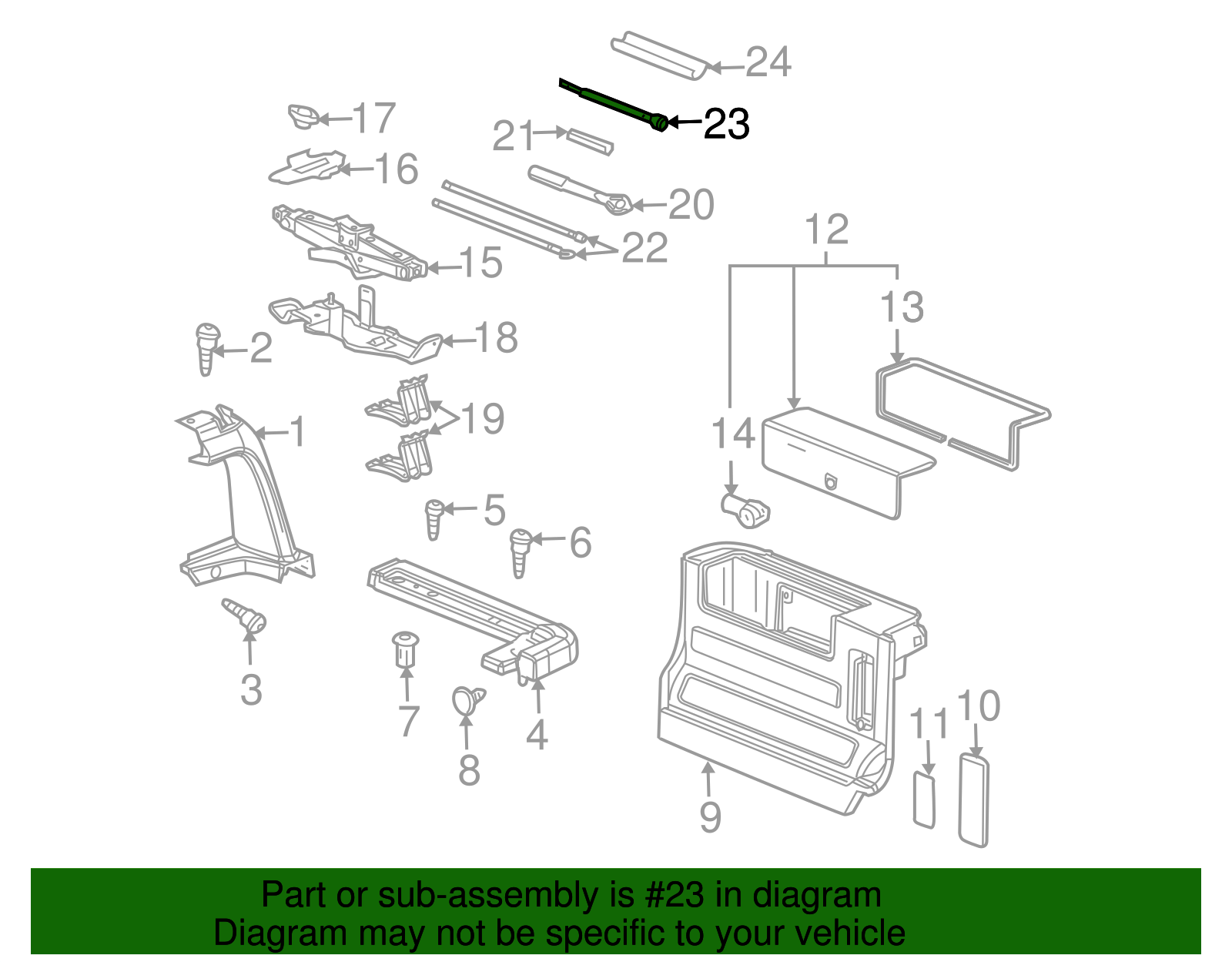 Wheel Wrench Extension Socket - GM (15015985)