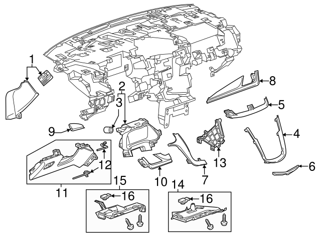 23434348 GM Applique | GM Parts Store