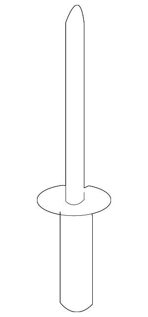 2006-2020 Mopar Window Molding Rivet 6035073 | TascaParts.com
