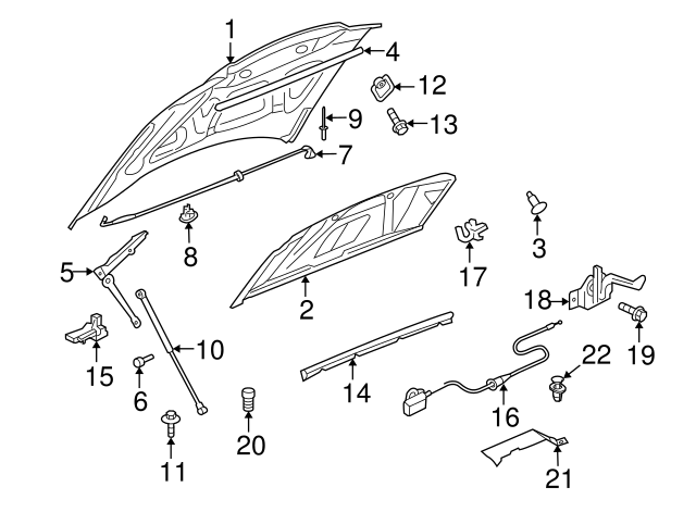 2006-2020 Mopar Window Molding Rivet 6035073 | TascaParts.com
