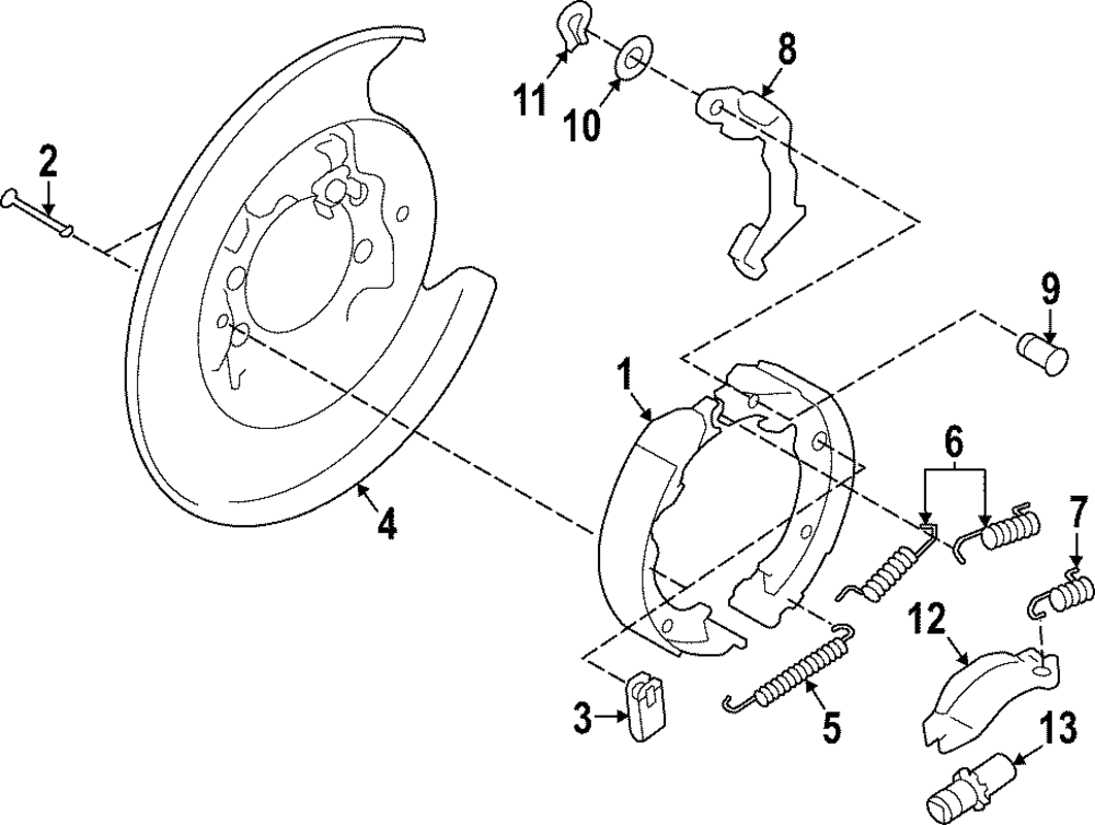 Parking Brake Strut - Scion (SU003-00652)