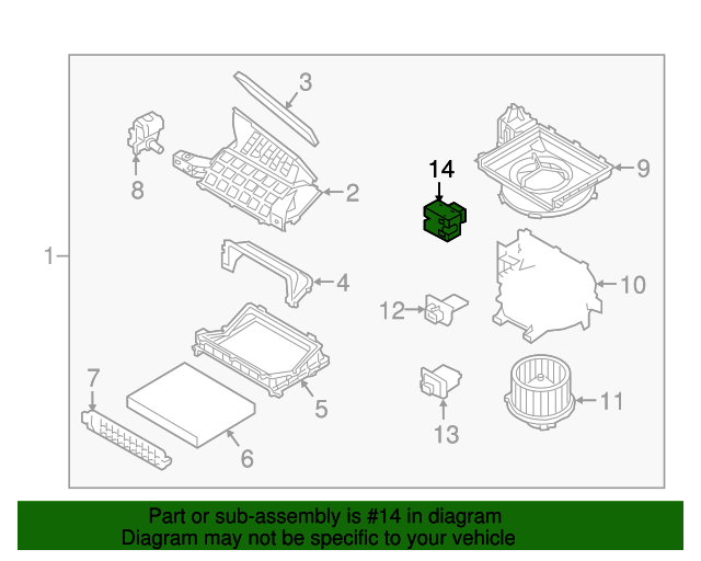 20182023 Hyundai Blower Motor Resistor 97235A8000 OEM Parts Online