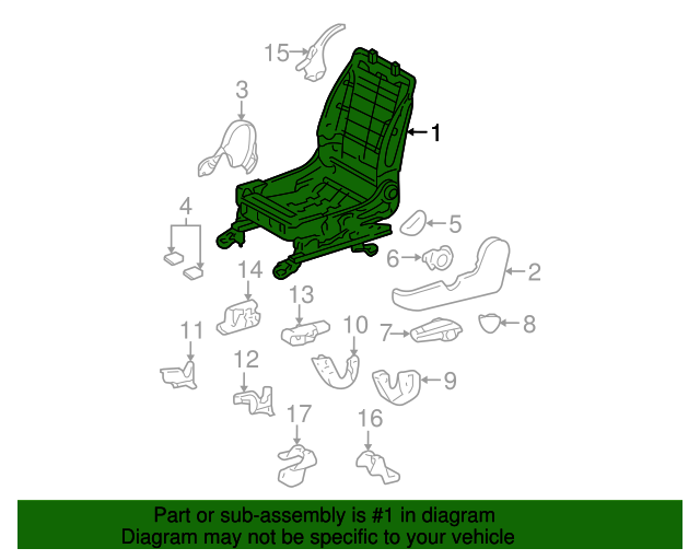 TOYOTA 71110-02011 Seat Frame Assembly