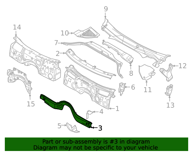 41007481033 - 2018-2023 BMW Center Support (41-00-7-481-033) | BMW of ...