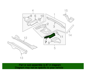 41127064657 - 2003-2008 BMW Z4 Side Member (41-12-7-064-657) | BMW of ...