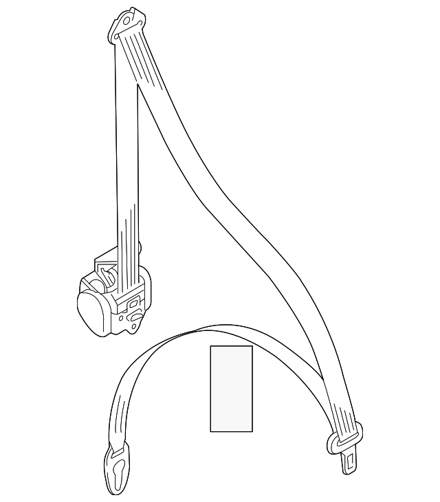 20122015 Audi Seat Belt Assembly 4G8857706GDBG Audi OEM Parts