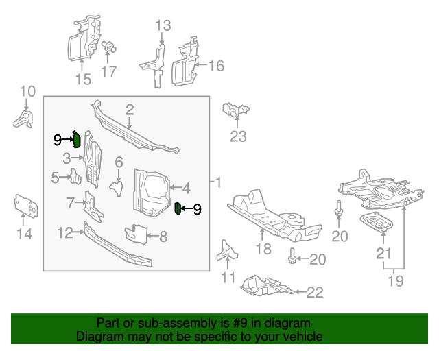 Side Panel Nut Plate 10 21 Toyota 4runner Discmonster