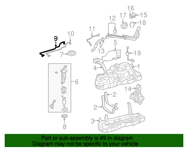 20032009 Toyota 4Runner Tube 7720935410 Servco Toyota Parts