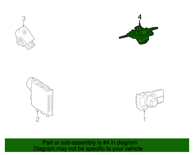 20162020 Lexus Rear Camera 867B030011 OEM Parts Online