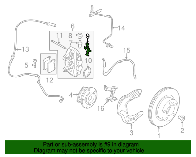 Genuine Disc Brake AntiRattle Clip for 20122024 BMW OEM Part 3411