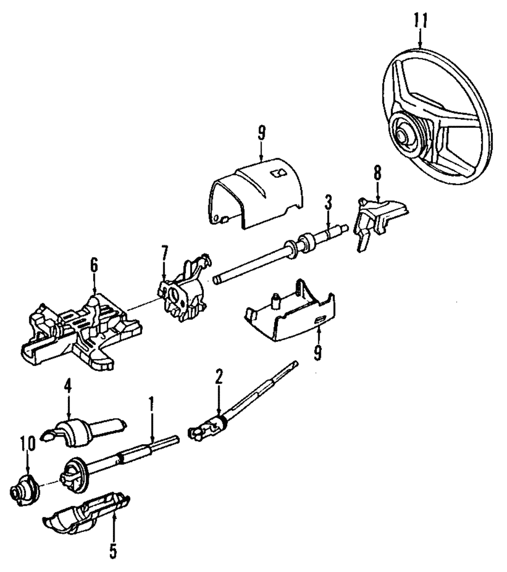 Steering Wheel - Ford (YW1Z-3600-AAB)
