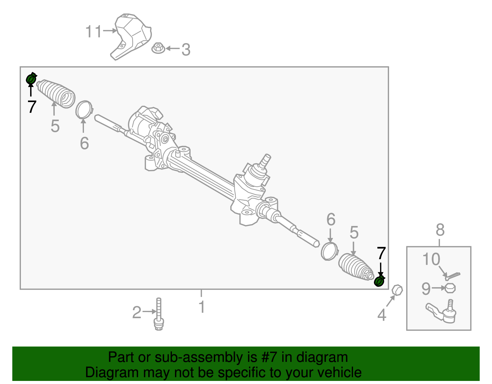 Rack And Pinion Bellows Clamp - Toyota (45537-0T010)
