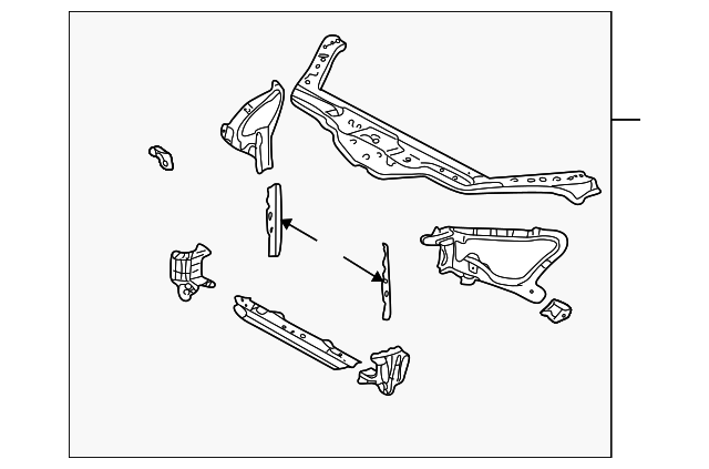 2002-2010 Lexus SC430 Radiator Support 53201-24052 | OEM Parts Online