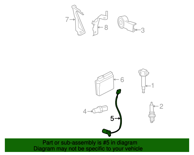 20082015 Scion xB Crankshaft Position Sensor 9091905067 Toyota