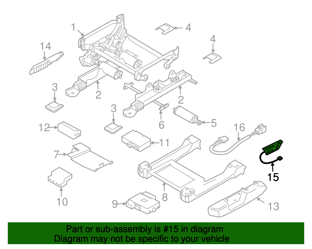 8691956 Seat Switch 2003 Volvo XC90 Volvo OEM Parts Direct