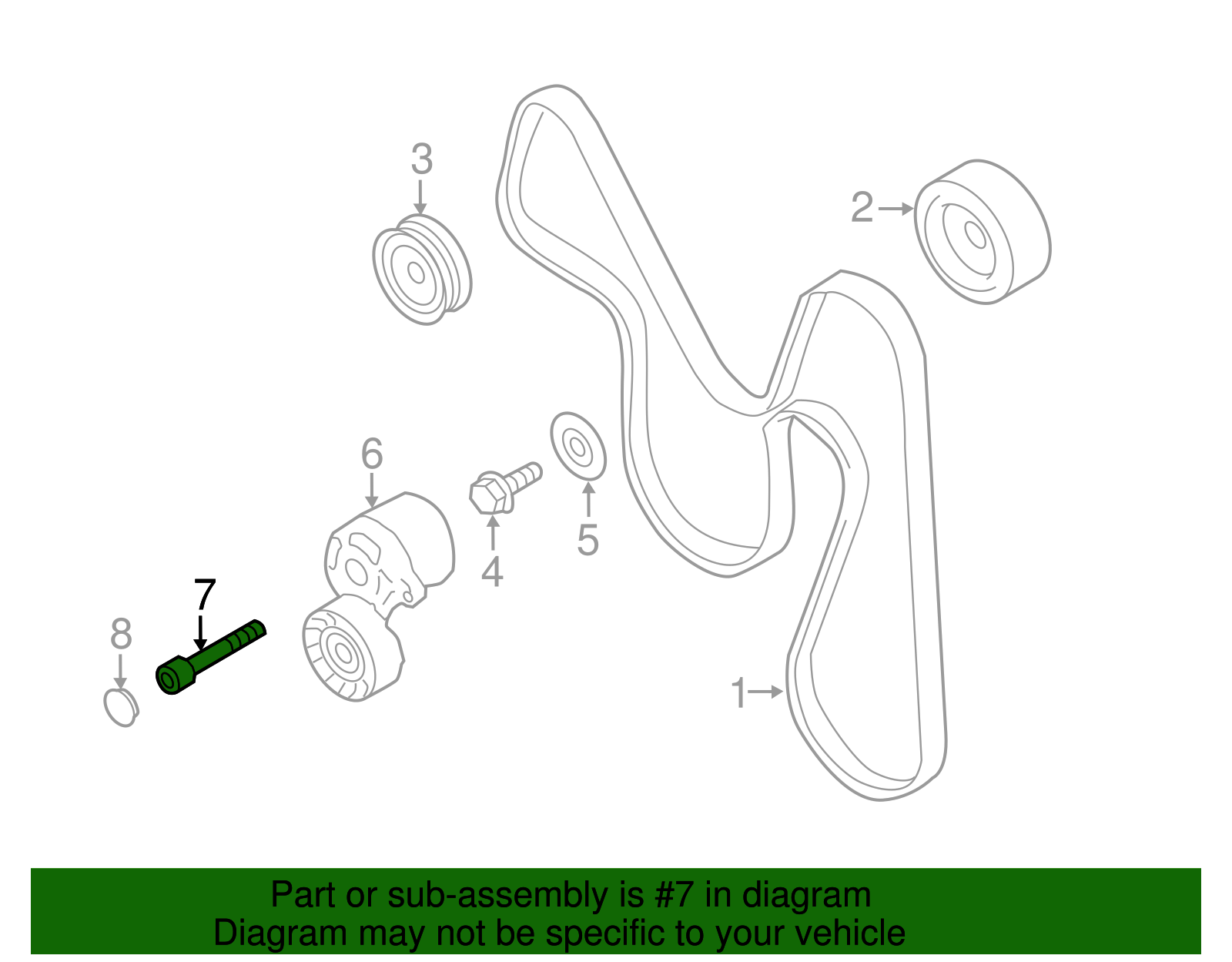 Tensioner Bolt - Scion (SU003-02135)