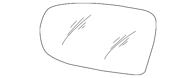 Passenger Side Rearview Mirror Glass - GM (88980571)