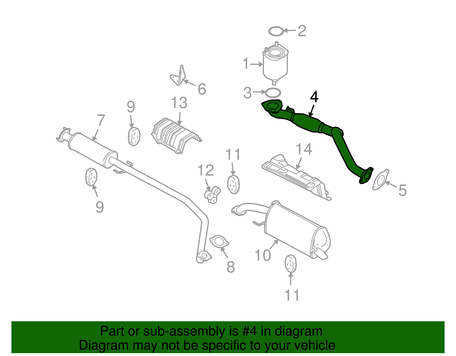 Exhaust Pipe - GM (96837651)