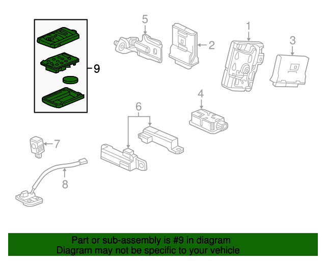 20162018 Acura RDX Keyless Lock Pad 72147TX4A71 OEM Parts Online