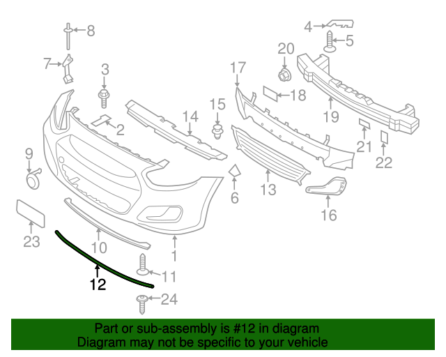 Genuine Seal Strip for 2012-2017 Hyundai Accent | Part# 86357-1R000 ...