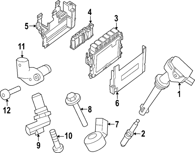 Genuine OEM Ignition Coil Part# LR158762 Fits 2022-2024 Land Rover  
