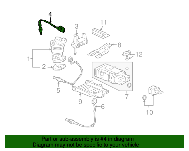 36531RCAA02 Sensor 20032008 Acura Acura Express Parts