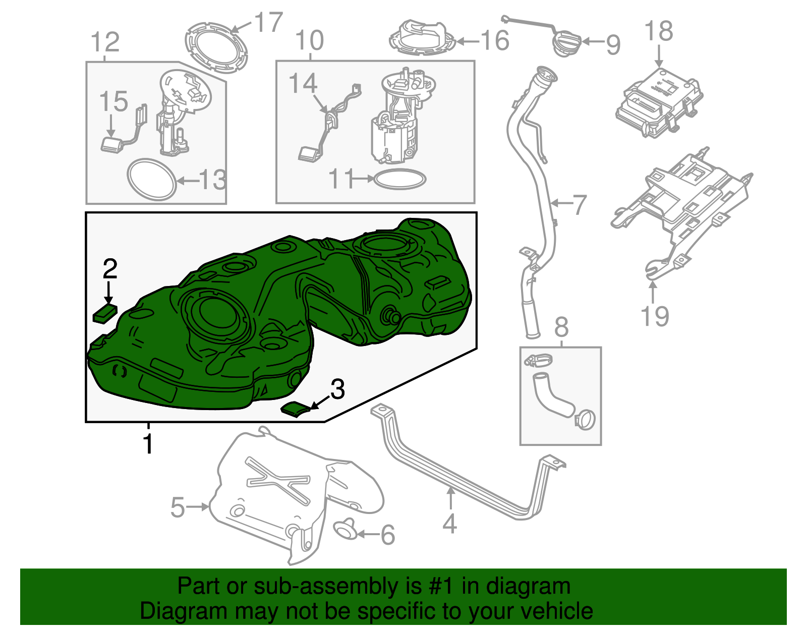 Fuel Tank - Cadillac (84114274)