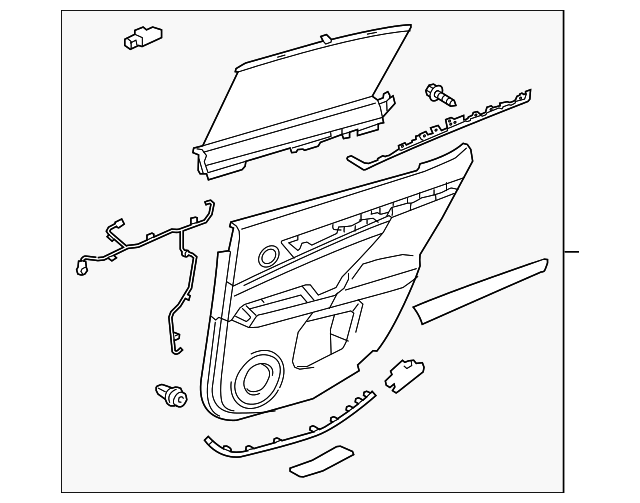 Lexus OEM Door Trim Panel Part 6763030S0023 OEM Vehicle Parts