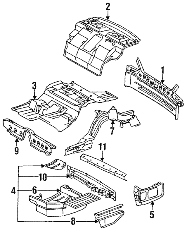19921999 MercedesBenz Spare Wheel Well 1406100075 MB OEM Parts