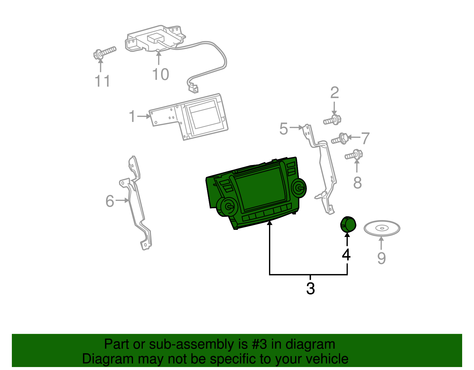 Radio Control Unit - Toyota (86120-48F30-C0)