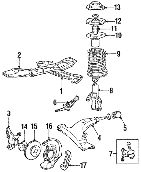 Toyota 47721-20100 Disc Brake Caliper Bracket