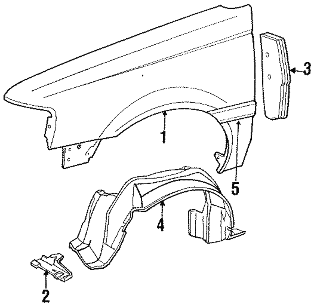 Fender Bracket - Ford (E83Z-16A204-A)