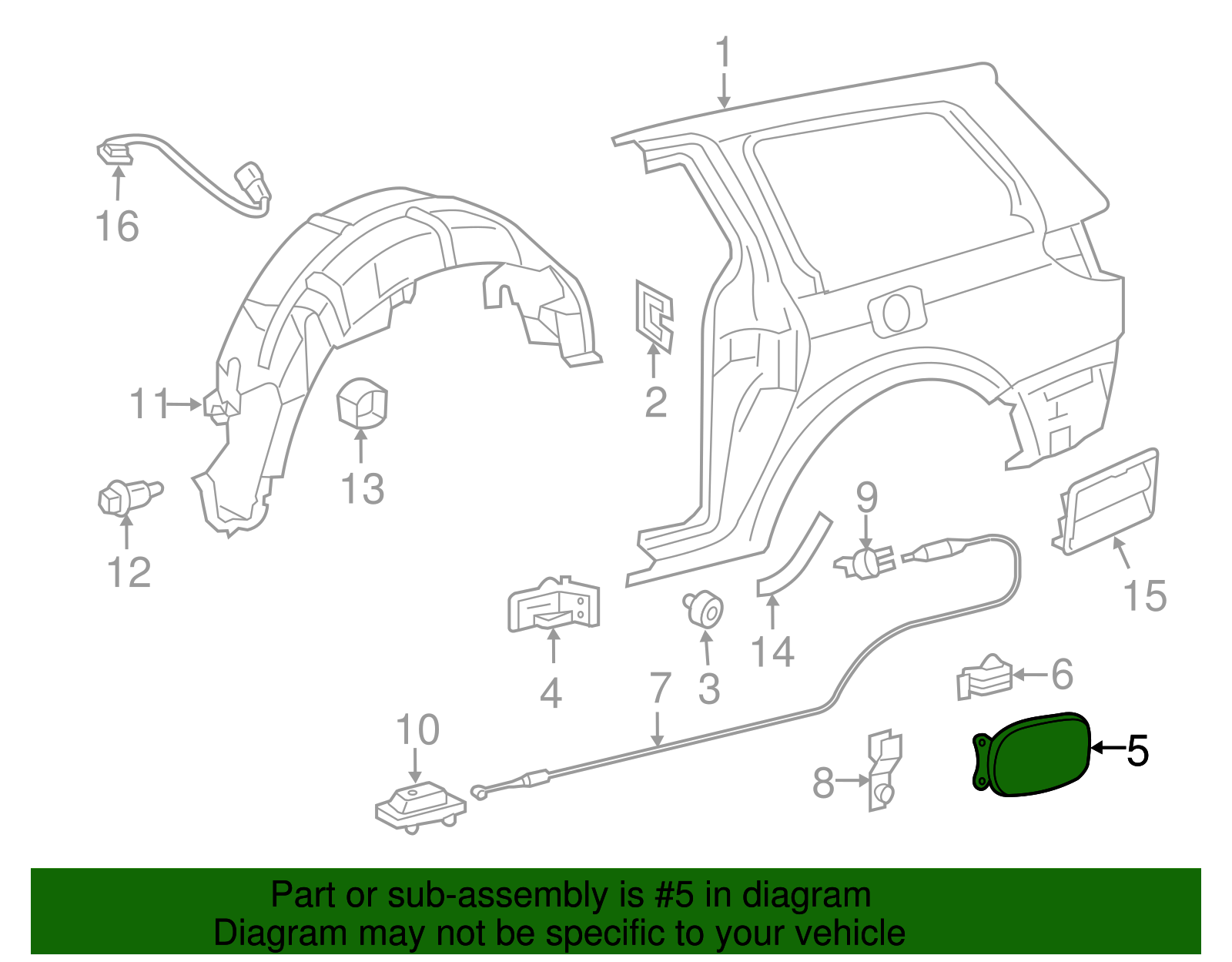 Genuine Toyota Sienna Fuel Door 7735008020 eBay