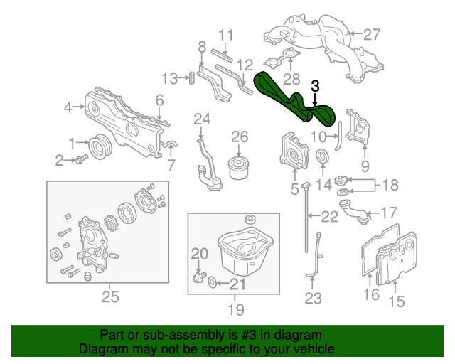 20002009 Subaru OEM NEW 20002009 Subaru Baja Legacy Outback 2.5L