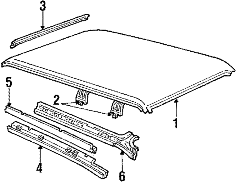 Roof Panel - Ford (E9FZ-7450202-A)