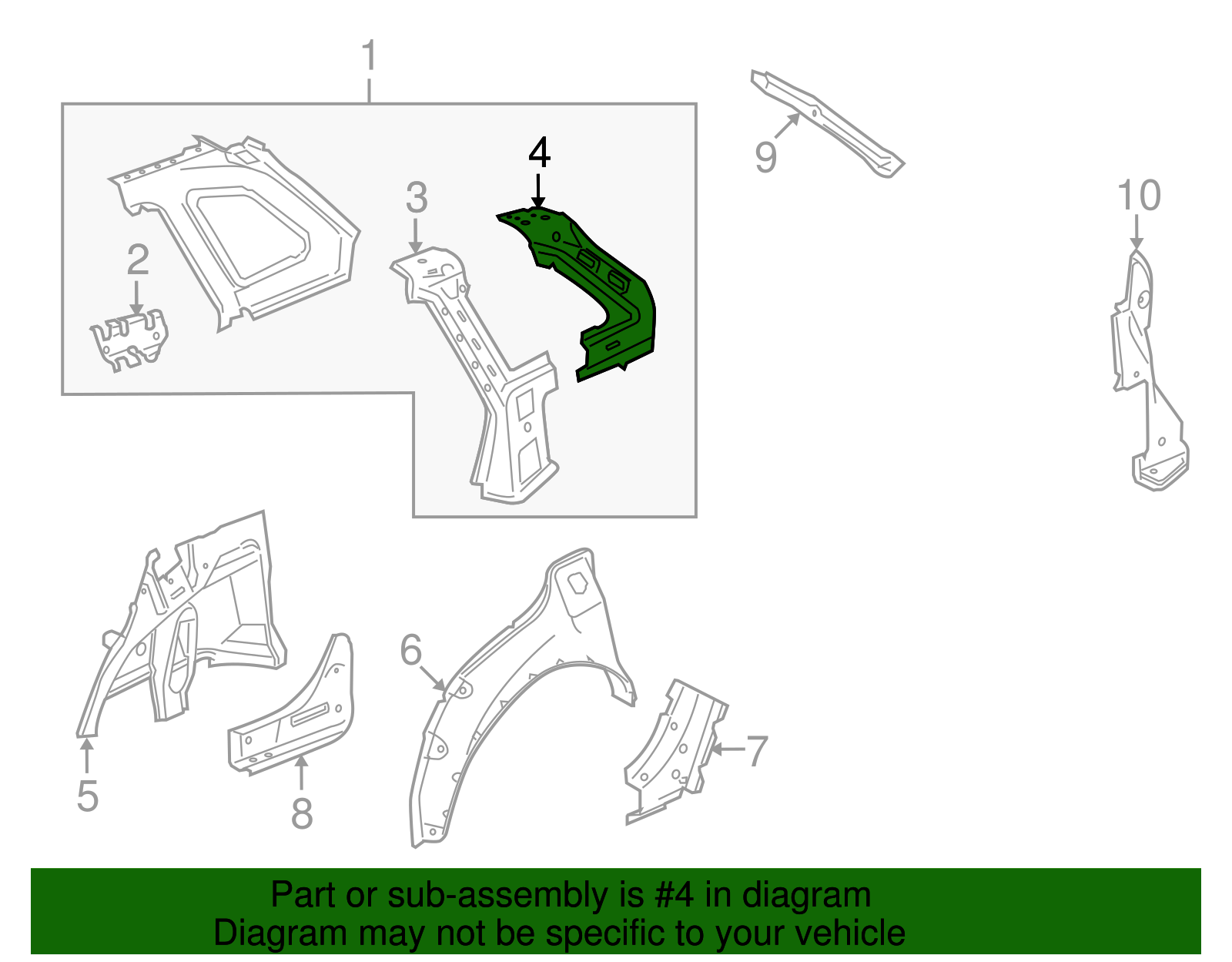 F Reinforcement - GM (96851913)
