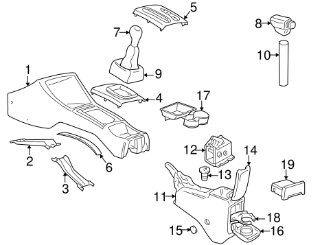 Console for 2001 Volkswagen Cabrio #0