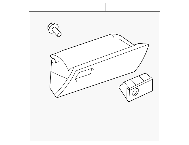 Toyota Genuine 55550-0R010-B1 Glove Box Door Assembly