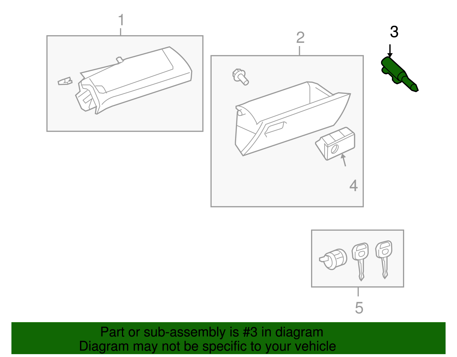 Stopper Sub-Assembly, Glove Compartment Door - Scion (55054-AA020)